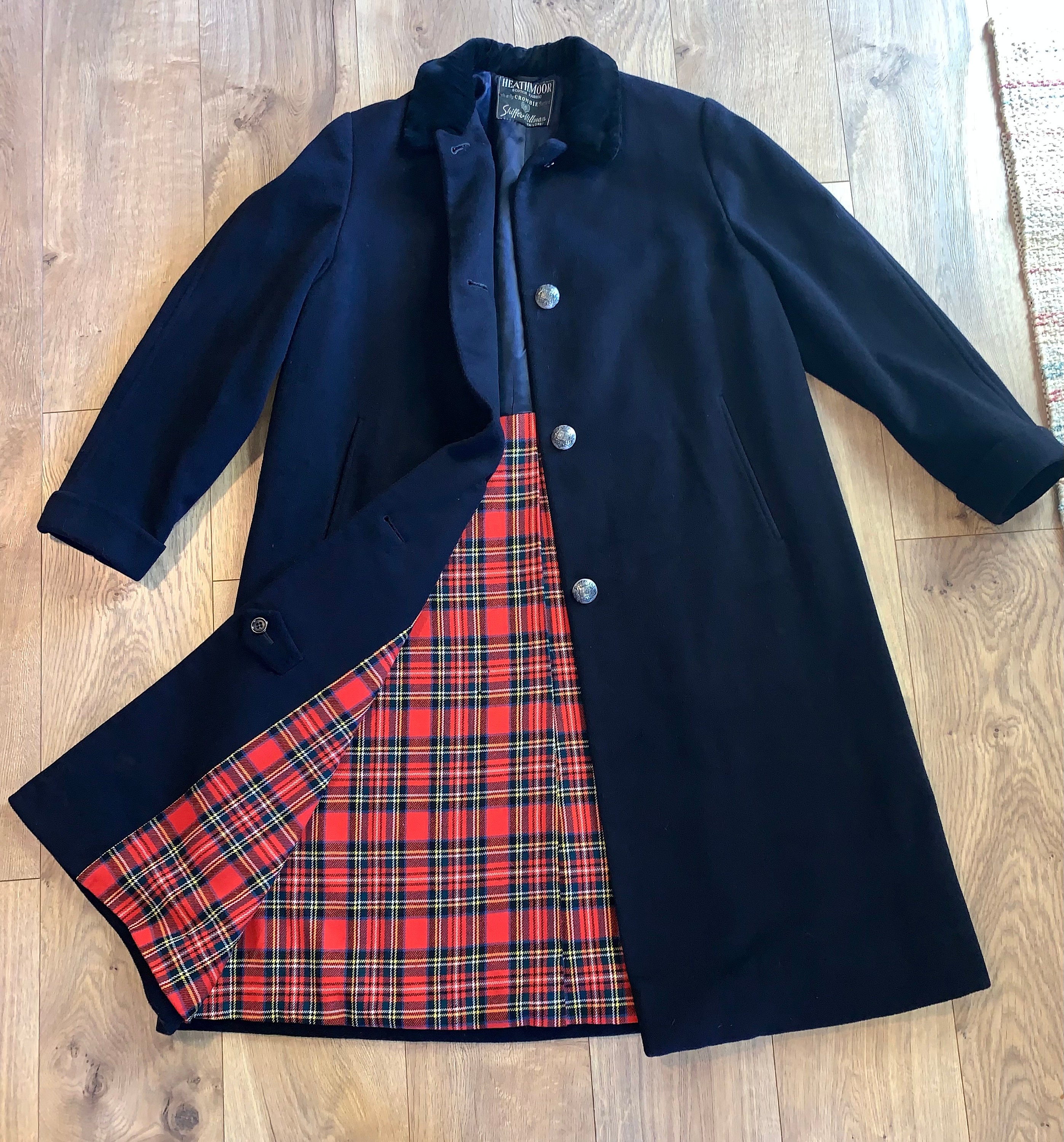 lipsy wool blend crombie coat