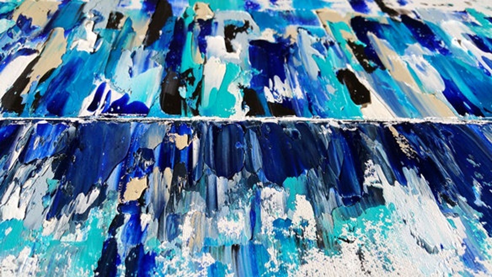 Seattle Art Seattle Skyline Art Abstract Cityscape Painting Etsy