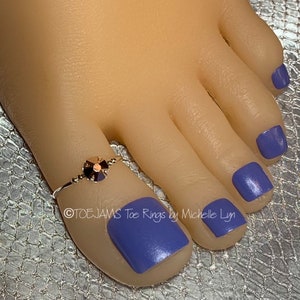 BTE Rose Gold Crystal Big Toe Energy Silver Plated Hardware Big Toe Ring, Elastic Stretch Beaded Toe Ring, Unisex, Hippie, Bohemian, Bridal
