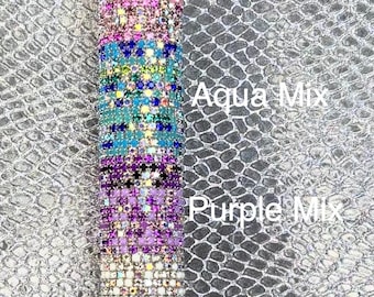 Limited Time Offer 4 SPARKLING COLORS! Mini Crystals in Silver Tone Elastic Stretch Band Toe Ring, Crystal Rhinestone Toe Ring, Great Deal