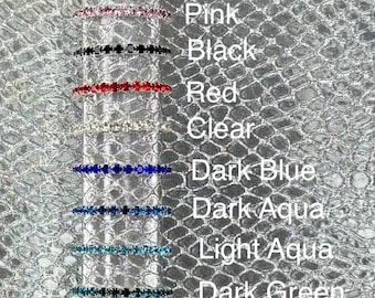Limited Time Offer 10 SPARKLING COLORS! Mini Crystals in Silver Tone Elastic Stretch Band Toe Ring, Crystal Rhinestone Toe Ring, Great Deal