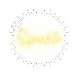 Funkeln neon gelb Kreis Linien Rand Clip Art JPG PNG Digital Download transparent Hintergrund