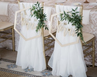 Chiffon Chiavari Chair Sash Set of 6 Sashes