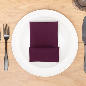 Plum Napkin Polyester