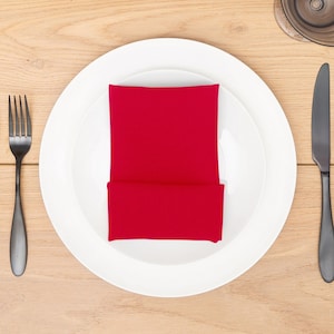 Red Napkin Polyester