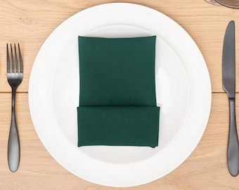 60 - Hunter Green Napkin Polyester