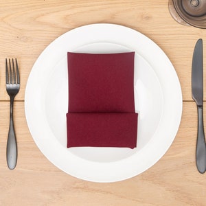 Burgundy Napkin Polyester