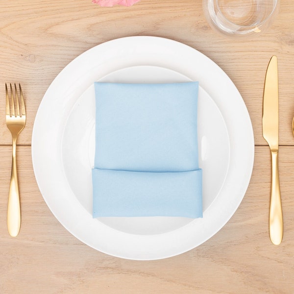 Baby Blue Napkin Polyester