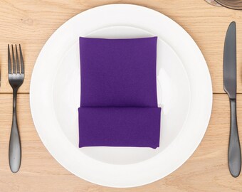 Purple Napkin Polyester