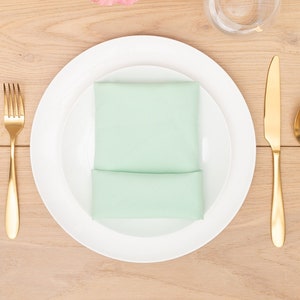 100 - Mint Polyester Napkins