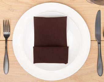 Chocolate Brown Napkin Polyester