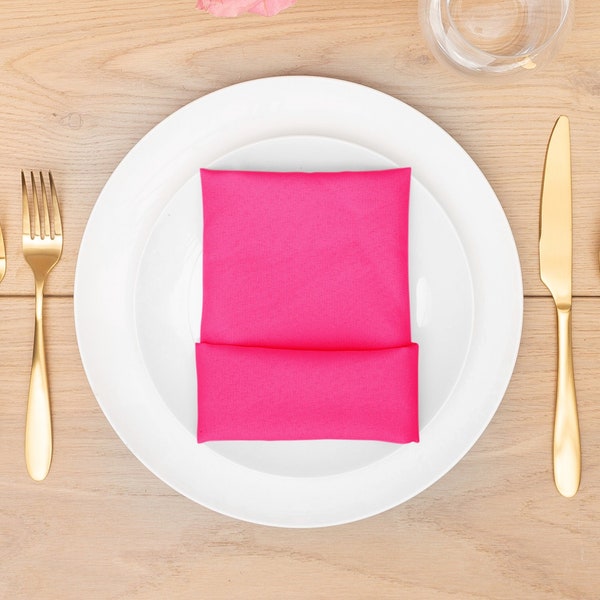 Fuschia Napkin Polyester