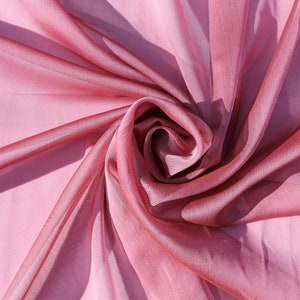 Mauve Poly Chiffon Silk Fabric | Fabric By The Yard 58&quot;/60&quot;