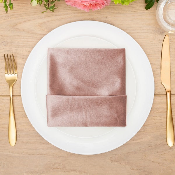 Blush Velvet Napkin