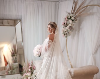 Two Chiffon Wedding Drapery | White Voile Wedding Drapery | Wedding Arch Drapery