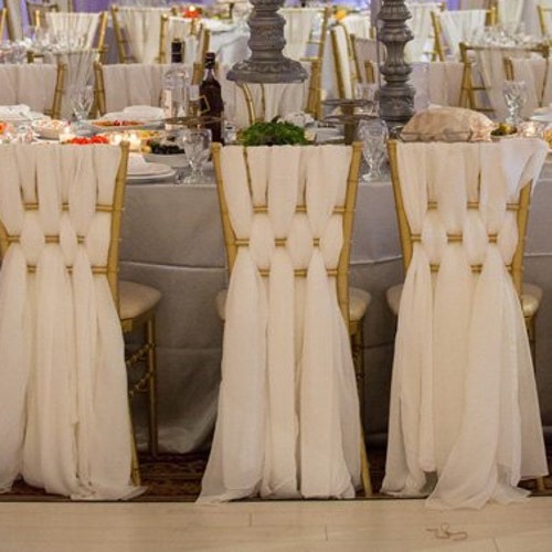 100 Chiffon Chiavari Chair Sash BULK DISCOUNT Wedding Chair Etsy