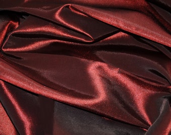 Burgundy Taffeta Fabric | Faux Silk Taffeta Fabric | Fabric By The Yard 58"/60"