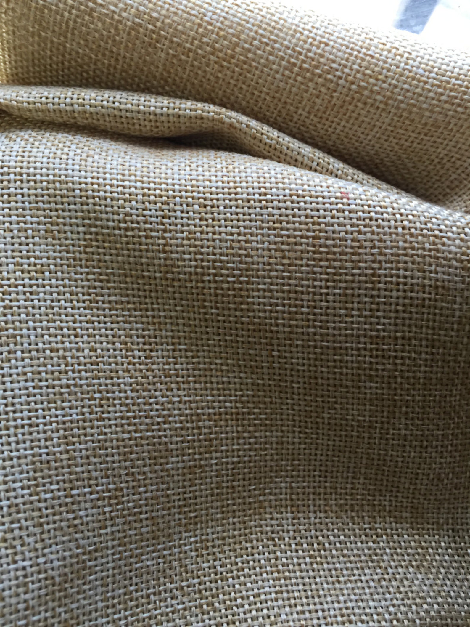 Faux Natural Burlap Fabric Sold By The Yard Etsy