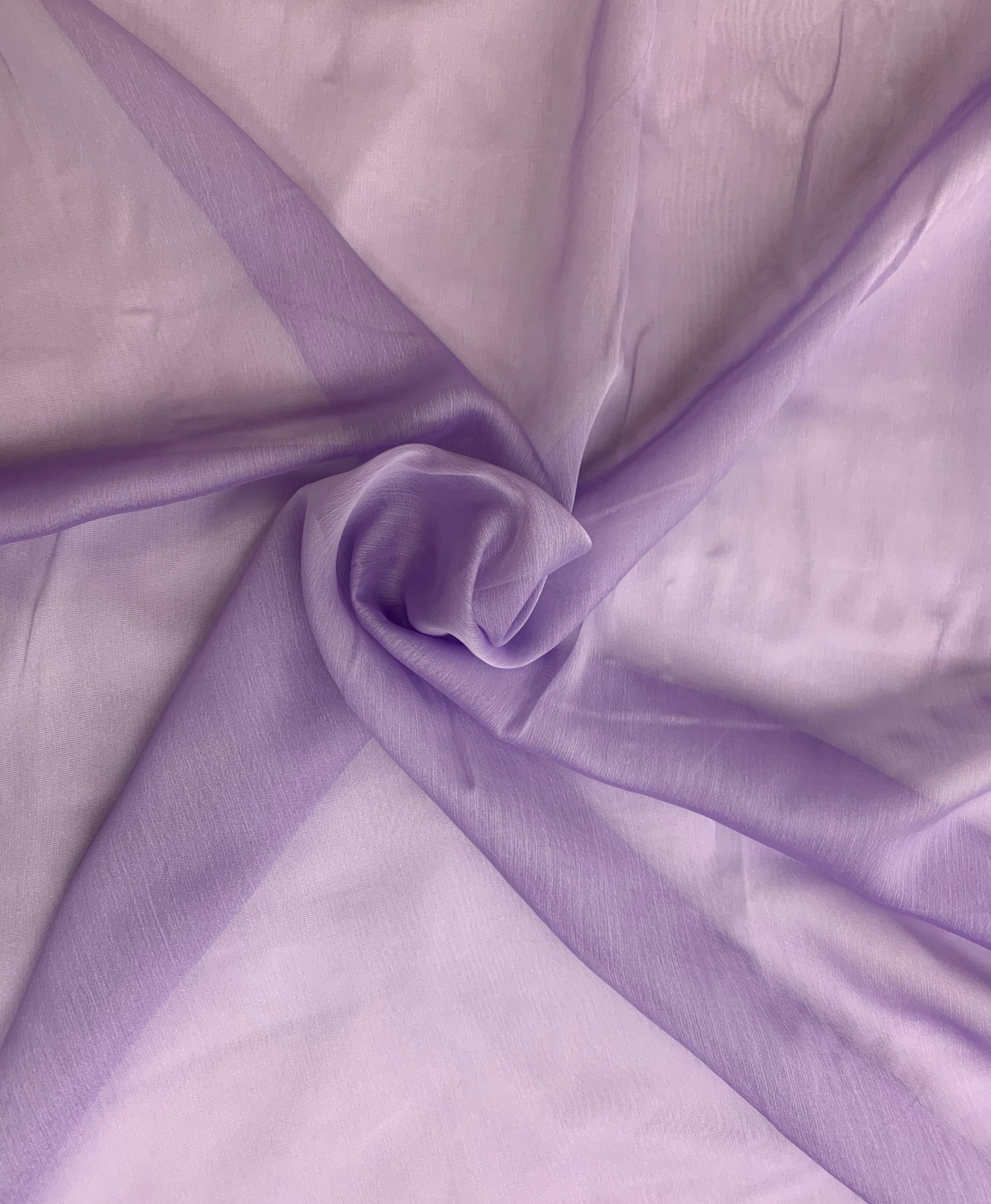 Lavender Poly Chiffon Silk Fabric Fabric By The Yard 58