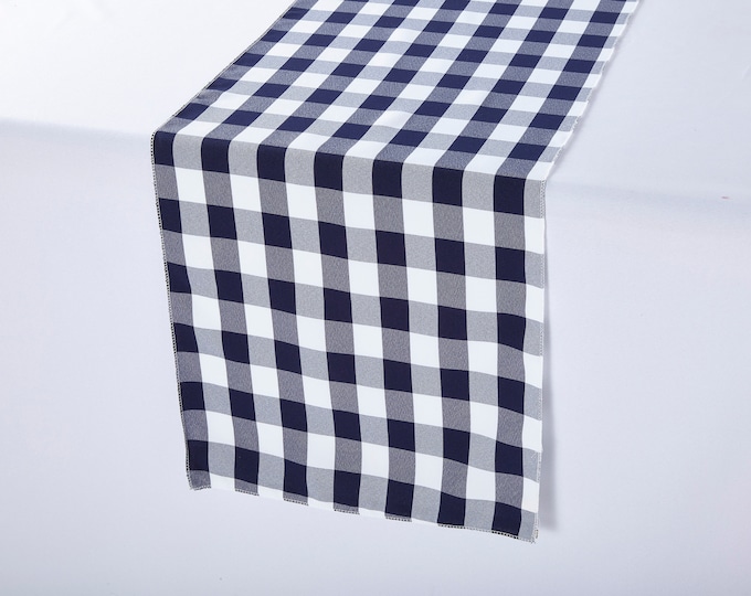 Pink and White Gingham Table Runner Wedding Table Runners Etsy