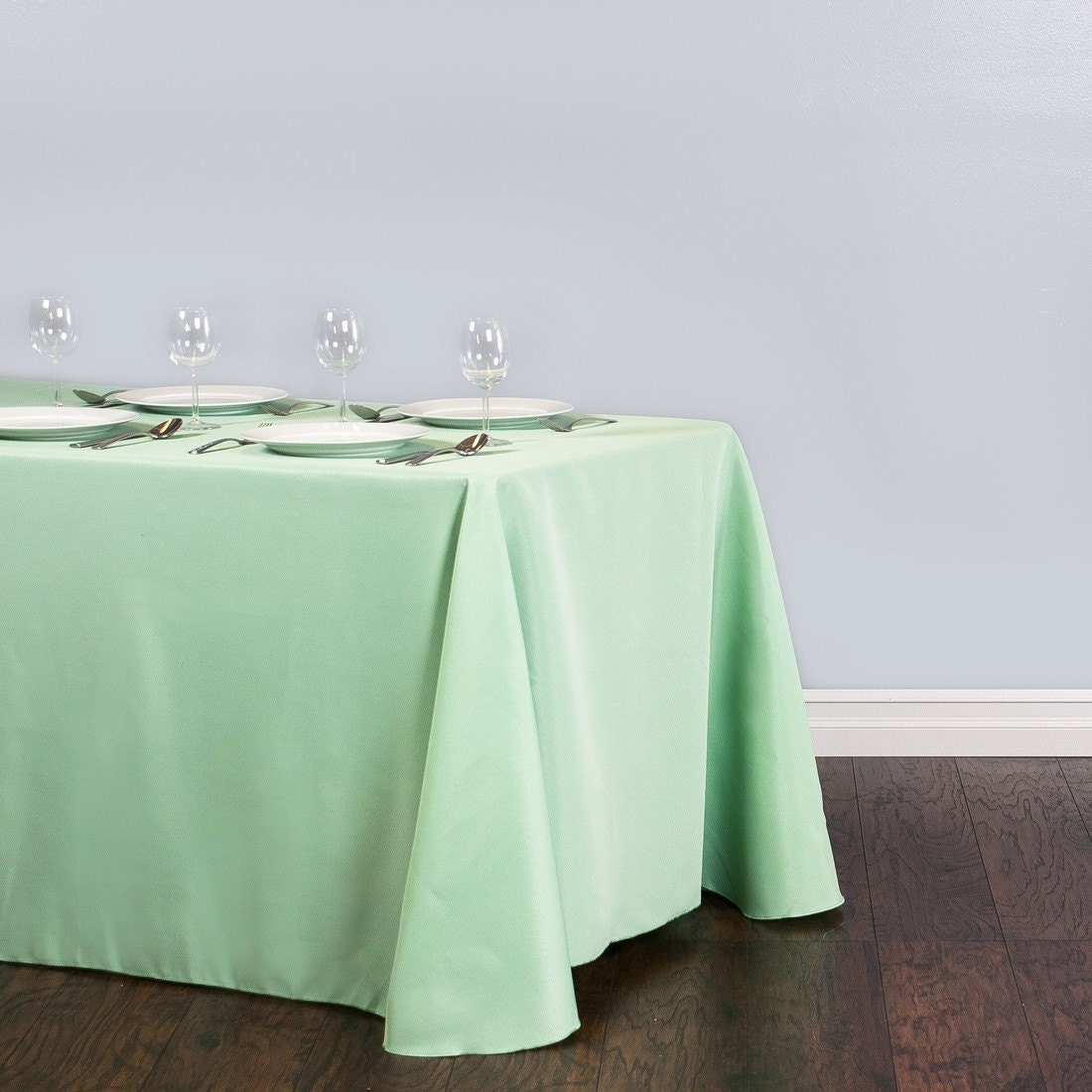 Mint Tablecloths and Overlays Polyester Wedding Tablecloth Etsy