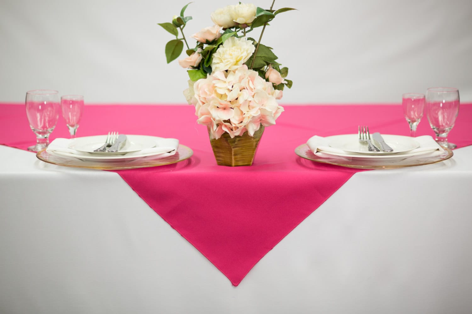 54 inch Square Fuchsia Tablecloth Polyester Wedding Table | Etsy