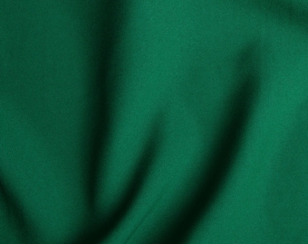 Emerald Green Polyester Fabric | Polypoplin By The Yard 58"/60" Width