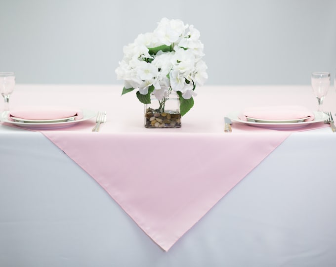 Pink and White Gingham Table Runner Wedding Table Runners Etsy
