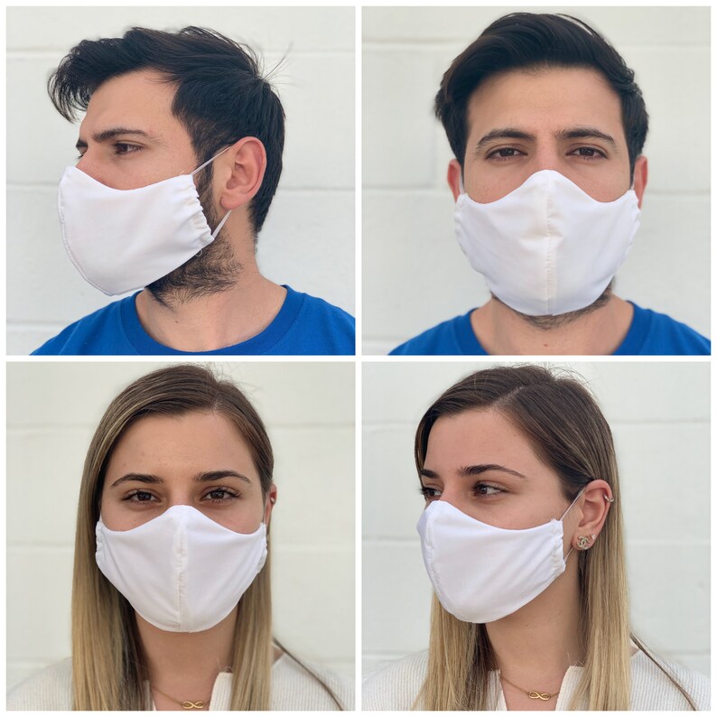 Double Layer Face Mask Breathable Fabric Reusable & Washable Etsy