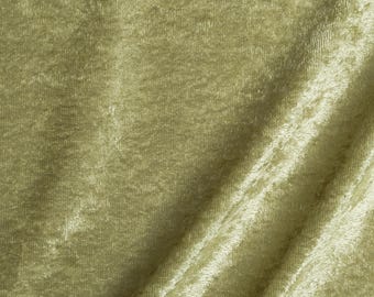 Sage Panne Velvet Fabric | Sold by The Yard 58"/60" Wide
