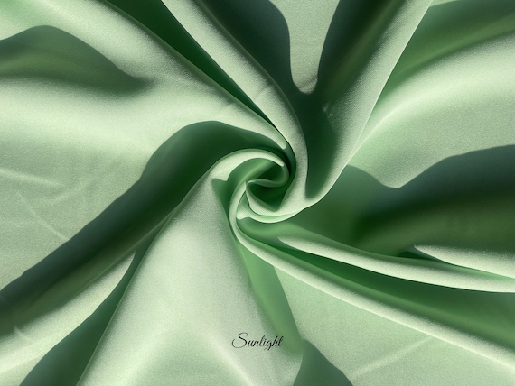 Mint Green Fabric | Mint Polyester Fabric | Fabric By The Yard 58/60 Width