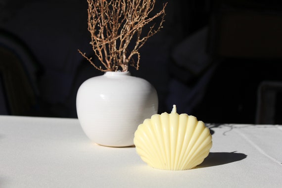 Shell Candle | Hand Poured Soy Wax Candle | Home Decor Candle | All-Natural Home-made Candle