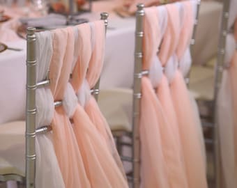 Chiffon Chiavari Chair Sash | Wedding Chair Sashes