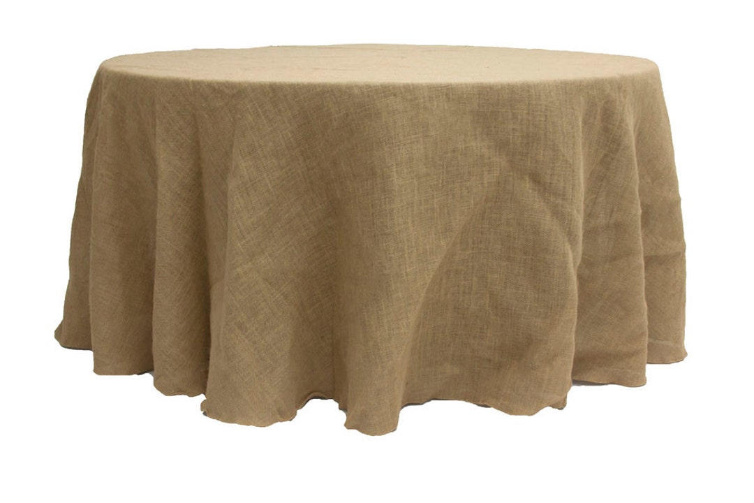 Rectangular Faux Burlap Tablecloth