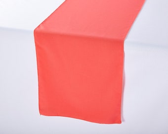 Coral Polyester Table Runner | Wedding Table Runners