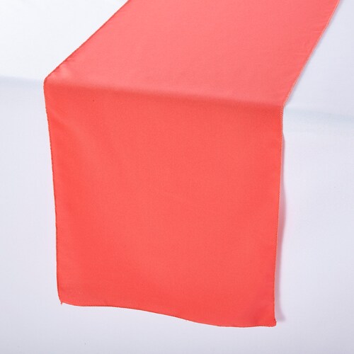 Coral Polyester Table Runner Wedding Table Runners Etsy