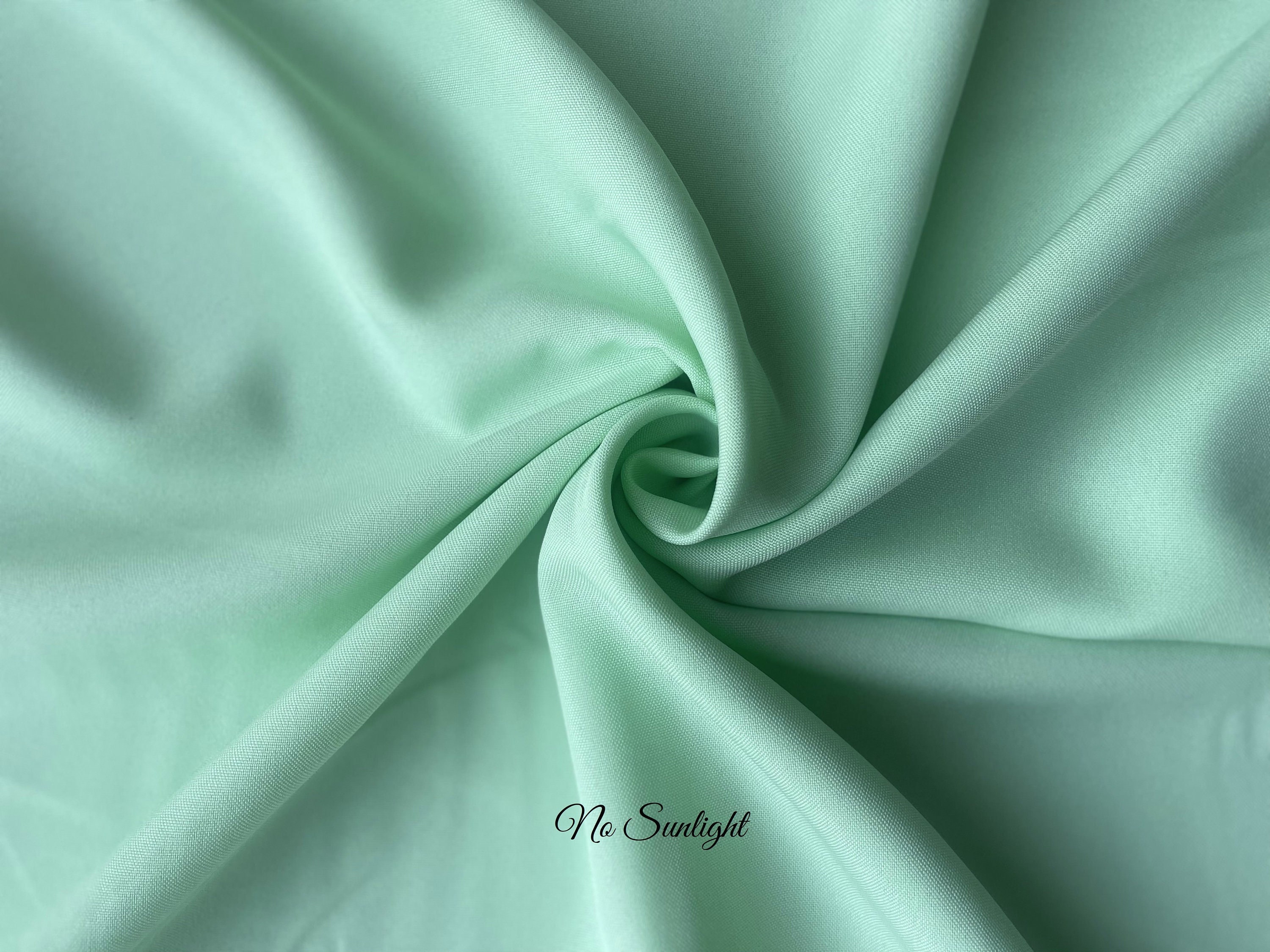 Mint Green Fabric | Mint Polyester Fabric | Fabric By The Yard 58/60 Width