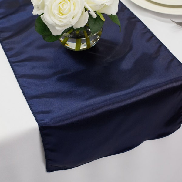 Navy Table Runner Etsy