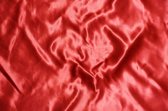 Red Bridal Satin Fabric
