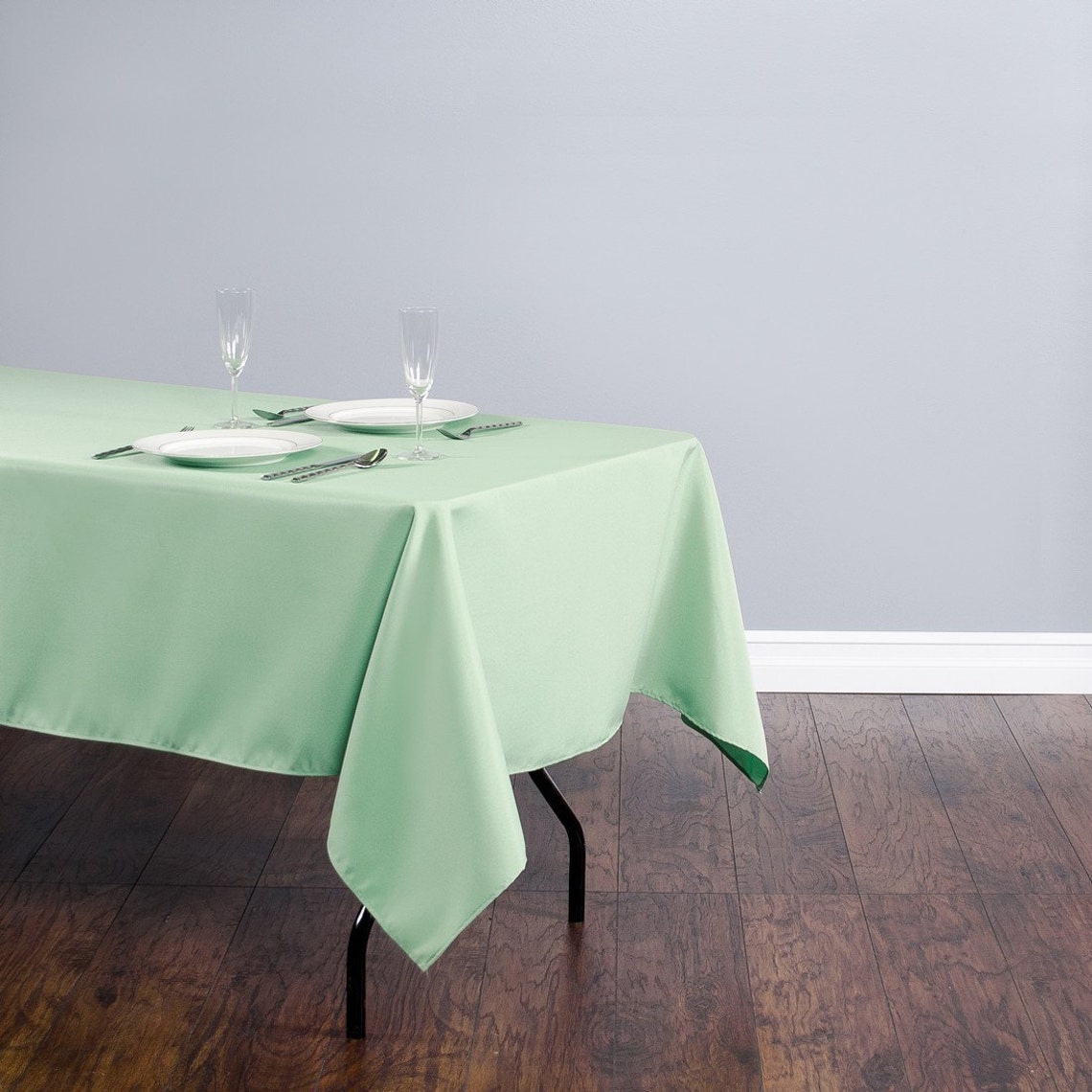 Mint Tablecloths and Overlays Polyester Wedding Tablecloth Etsy