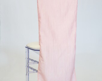Blush Crease Tafetta Chiavari Chair Cover