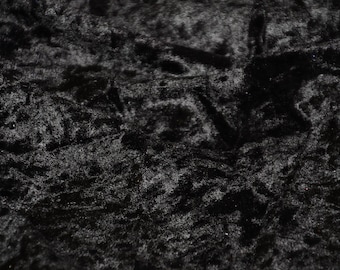 Black Stretch Velvet Fabric | Velvet Fabric Yardage | Fabric By The Yard 58"/60"