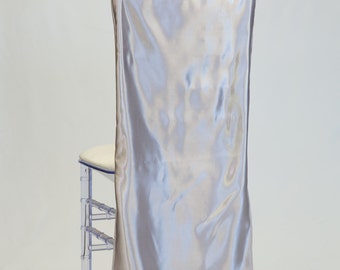 Silver Satin Chiavari Chair Cover