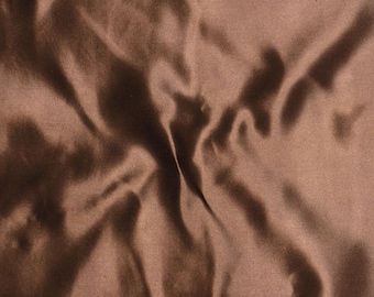 Chocolate Brown Fabric | Bridal Satin Fabric | Fabric By The Yard 58"/60" Width