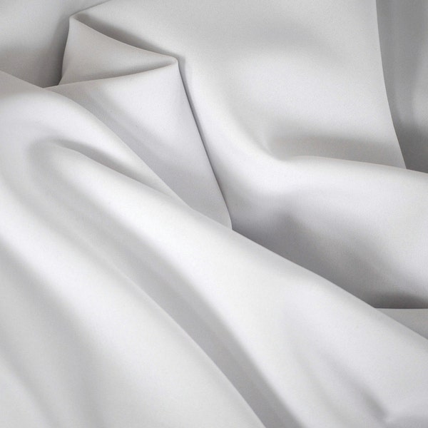 Tissu polyester blanc | Rage du tissu blanc | Tissu par mètre 58 po./60 po.