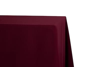 Burgundy Rectangular Tablecloth Polyester | Wedding Tablecloth