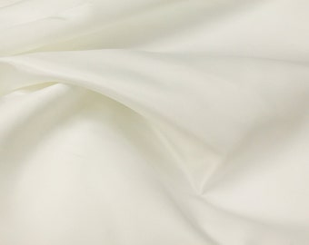 Ivory Lamour Fabric | Ivory L'amour Dull Bridal Satin Fabric | Fabric By The Yard 58/60" Width