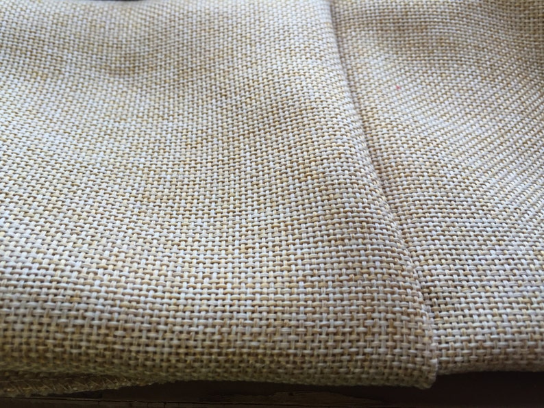 Faux Natural Burlap Fabric Sold By The Yard Etsy