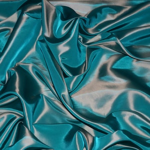 Azure Taffeta Fabric | Teal Taffeta Fabric | Two Tone Taffeta Fabric | Fabric By The Yard 58"/60"