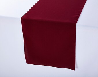 Burgundy Polyester Table Runner | Wedding Table Runners